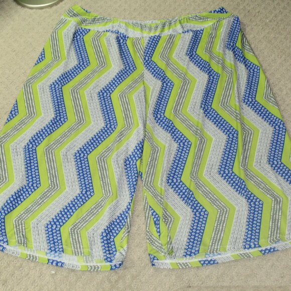 Cato Woman Size 18/20W Colorful Print Wide Leg Stretch Palazzo Pants - Picture 1 of 6